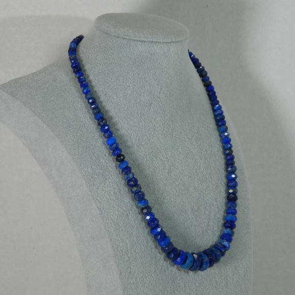 Jay King Graduated Lapis Faceted Beads 925 Necklace Mine Finds - Picture 9 of 9